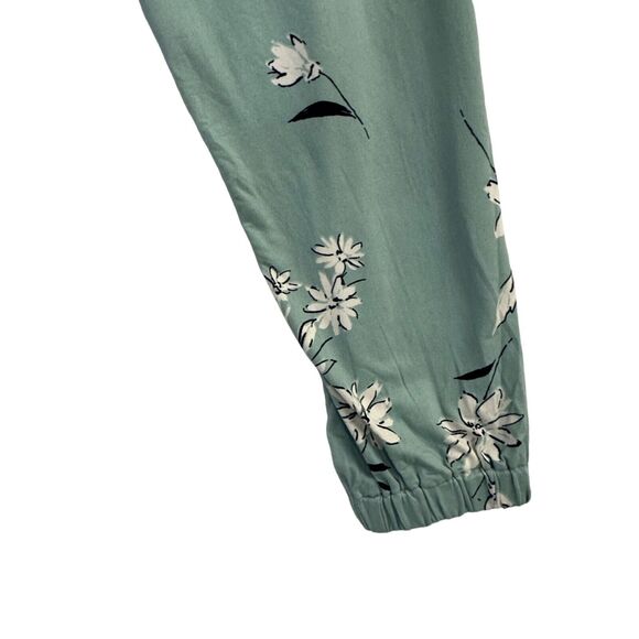 Girls Mint Green Ruffle Jumpsuit Size M Flowy Floral Boho Spring Outfit - Picture 3 of 13